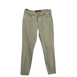 Liverpool The Ankle Skinny Denim Jeans Womens 2/26 Gray Stretch Crop Mid Rise